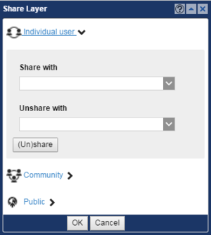 Share Layer window